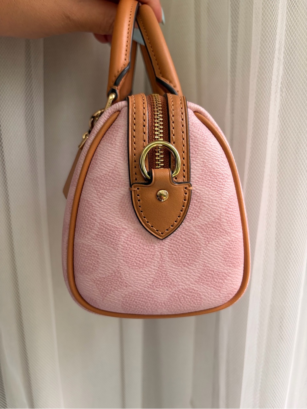 Coach Powder Pink Mini Rowan - Picture 4 of 8